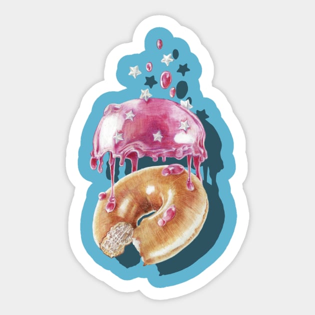 Space Doughnut Sticker by jamesormiston